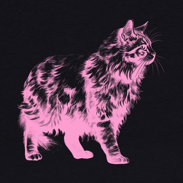 Pink cat for cat lovers by obsession tees